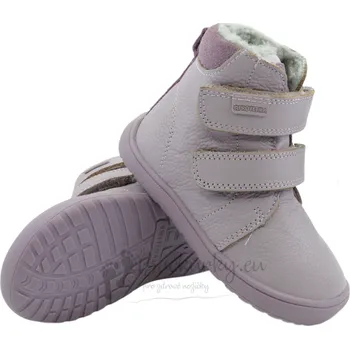 Dívčí zimní obuv Zimní barefoot dětská obuv Protetika Beka lila - vel. 29