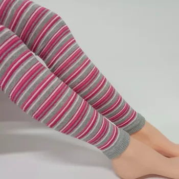 Dámské oblečení Dětské punčochové legíny Adélka T - 92-98 / růžová/šedá