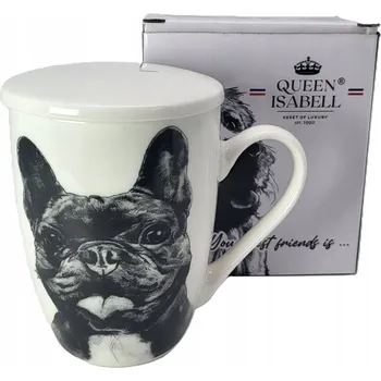 Hrnek Queen Isabell Francouzský Buldoček, porcelánový, 350 ml