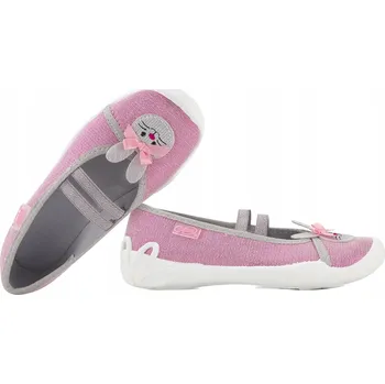 Dívčí obuv Befado dětské papuče s gumou růžové, velikost 28