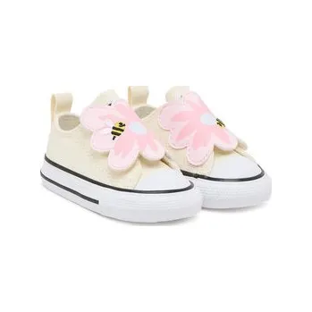 Oblečení a móda Plátěnky Converse Chuck Taylor All Star One Strap Embroidered Floral Easy On A13452C Écru 25