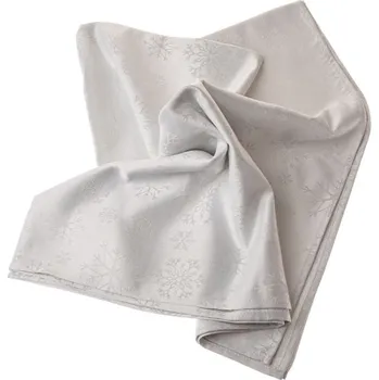 ubrus Dakls Ubrus voděodolný textilní s metalickou nití, stříbrná vločka, 140x140 cm, 6/24