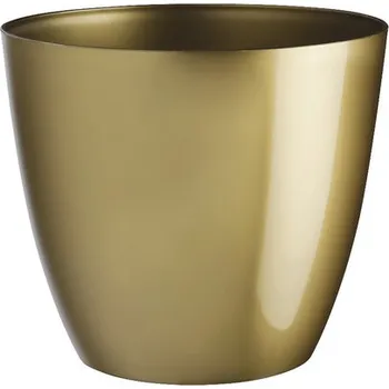 Vánoční dekorace obal d15cm ELLA zlatá lesklá vánoční, plast Rychlá expedice, doprava zdarma od 999,-