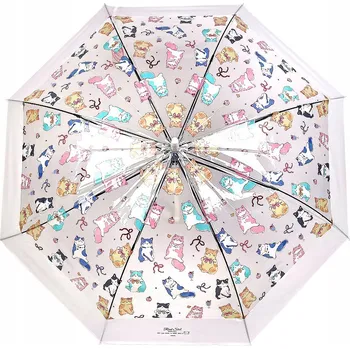 Deštník Pasmanterie.eu automatický bílý deštník