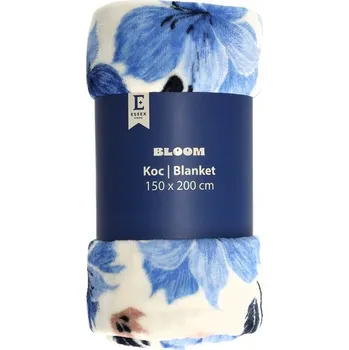 deka Deka Essex polyester 150 cm x 200 cm modrá