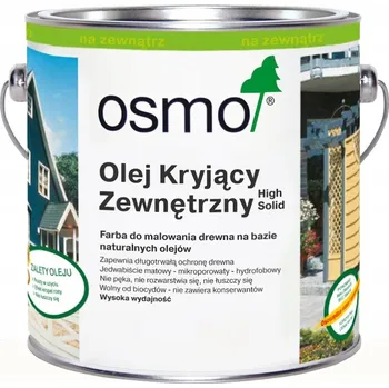 Olej na dřevo Osmo 2101 Krycí olej na venkovní použití 2,5 l bílý (bílý)