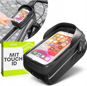 brašna na kolo Velmia Vodotěsná brašna na rám kola – držák na mobilní telefon