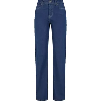Dámské džíny Dámské džíny URBAN CLASSICS TB7193 MID DEEP BLUE WASHED 36