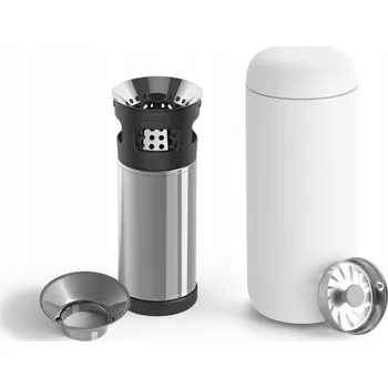 Termohrnek Fellow Carter Infuser Set: Termohrnek Carter Move Mug Bílý 473 ml + Spařovač