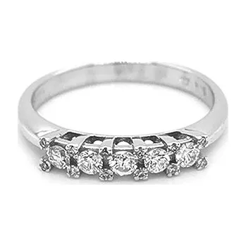 Prsten Zlatý Prsten s Diamanty 2010896