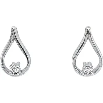 Náušnice Náušnice se Zirkony z Bílého Zlata 7120215