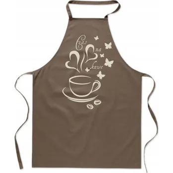 Kuchyňská zástěra ZÁSTĚRA S S POTISKEM do kuchyně ČAS NA KÁVU KÁVA pánská dámská dárek pro milovníky kávy