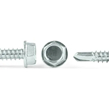 Vrut Šroub do plechu ZnB TEX, 6hr hlava s límcem, DIN 7504K - 5.5x25