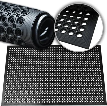 Rohožka GUMOVÁ ROHOŽKA S NÁJEZDEM, AŽUROVÁ VENKOVNÍ VSTUPNÍ ROHOŽ | 90x150