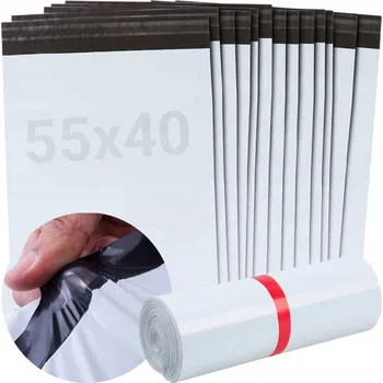 Obálka PLASTOVÉ OBÁLKY 400X550MM 50 KS PEVNÉ SAMOLEPICÍ FÓLIOVÉ OBÁLKY LDPE
