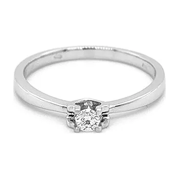 Prsten Zlatý Zásnubní Prsten s Diamantem 2010174