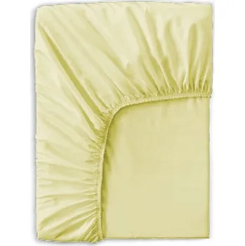 Prostěradlo PROSTĚRADLO S GUMOU LUXURY BAVLNĚNÝ SATÉN 180x200cm KRÉMOVÉ