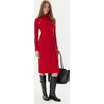 Dámské šaty LAUREN RALPH LAUREN Úpletové šaty 200980036002 Červená Slim Fit L
