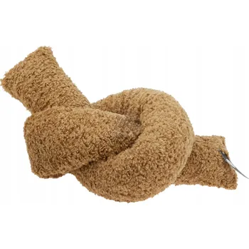 Polštář Polštář Uzel, imitace beránka 150x12cm, světle hnědá