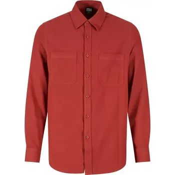 Pánská košile Pánská košile URBAN CLASSICS TB6357 DARK RUST XXL
