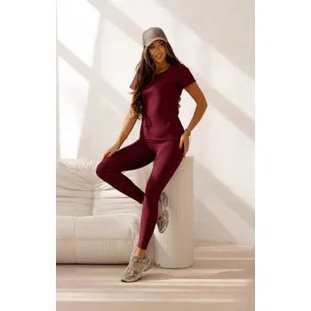 Dámské legíny Anticelulitidní legíny PAULO CONNERTI T-252 bordové L