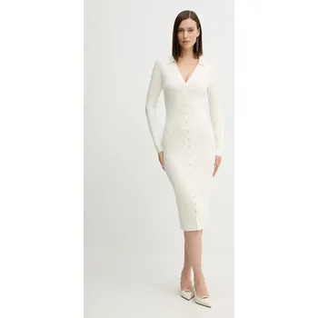 Dámské šaty Šaty Guess MIRANDA W5BK60.Z2YJ2 béžová 01X, vel. XL