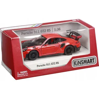 autíčko Auto Kinsmart Porsche 911 GT2 RS červený