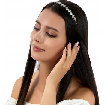 Čelenka Miss Glow čelenka do vlasů stříbrná