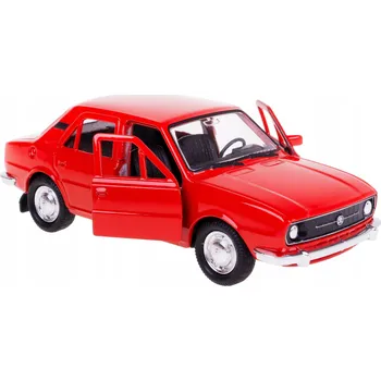autíčko ŠKODA 105L 1976 WELLY KOVOVÝ MODEL 1:34/39 ČERVENÝ