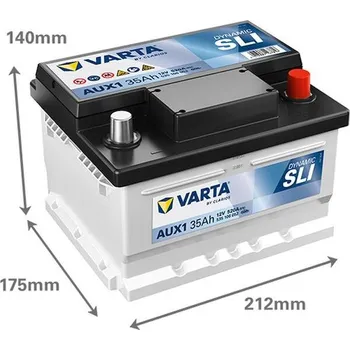 Autobaterie Varta Dynamic AUX AUX1 535106052K262 12V 35Ah 520A