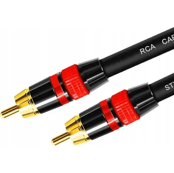 Audio kabel Kabel pro subwoofer Mozos MCABLE-RR standardní (RCA - RCA) 3 m