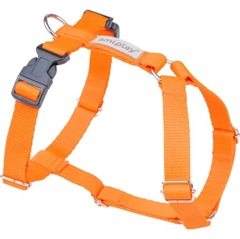 Postroj pro psa Nastavitelný postroj pro psa RUMBA GUARD oranžová velikost XS, S, M, L, XL Rozměr: M - 25-40x35-55x2,0 cm
