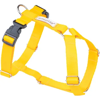 Postroj pro psa Nastavitelný postroj pro psa RUMBA GUARD žlutá velikost XS, S, M, L, XL Rozměr: M - 25-40x35-55x2,0 cm