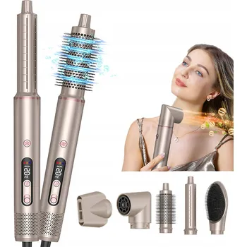 Péče o vlasy Multifunkční kulmofén 6v1 s IONIZACÍ ŽEHLIČKA NA VLASY KULMA KARTÁČ