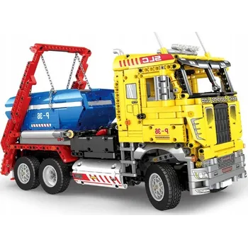 ostatní stavebnice STAVEBNICE REOBRIX NÁKLADNÍ AUTO S KONTEJNEREM DUMPSTER, DYNAMICKÉ, 1918 DÍLKŮ, TECHNIC