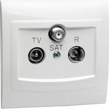 Elektrická zásuvka Anténní zásuvka nástěnná Polmark bílá