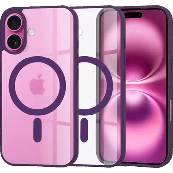 Pouzdro na mobilní telefon Kryt iPhone 16 Plus, Techsuit - MagSafe Pro, fialový