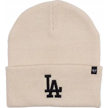 Čepice Čepice zimní beanie 47 brand Los Angeles Dodgers béžová