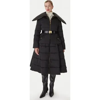 Elisabetta Franchi Zimní bunda PI-86Z-56E2-V790 Černá Regular Fit 44