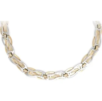 Náhrdelník Zlatý Dámský Náhrdelník z Kombinovaného Zlata 7040057