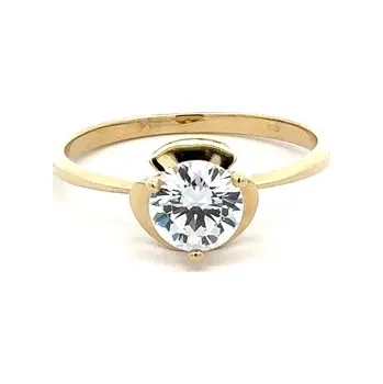 Prsten Zlatý Zásnubní Prsten s Zirkonem 7131836