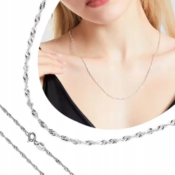 Náhrdelník Stříbrný 925 ŘETÍZEK dámský náhrdelník italský pro maminku ženu 45 cm 1,75 mm