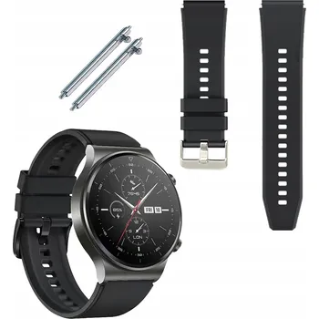 Řemínek na hodinky ŘEMÍNEK PRO HUAWEI WATCH GT 2 2e 3 4 5 GT2 GT3 GT4 GT5 PRO 46MM 48MM - ČERNÝ