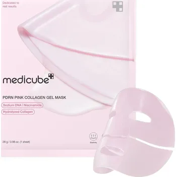 Pleťová maska Medicube – PDRN Pink Collagen Gel Mask – Hydrogelová kolagenová maska s PDRN a peptidy – 28 g / 1 ks