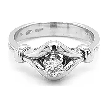 Prsten Zlatý Prsten s Diamantem 2011152