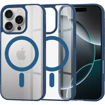 Pouzdro na mobilní telefon Kryt iPhone 16 Pro, Techsuit - MagSafe Pro, modrý