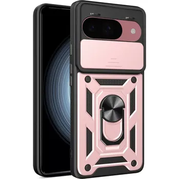 Pouzdro na mobilní telefon Kryt Google Pixel 9 / 9 Pro Techsuit CamShield Pro rose gold