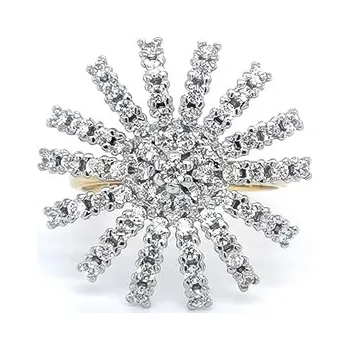 Prsten Prsten se Zirkony z Kombinovaného Zlata 7130547