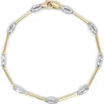 Zlatý Dámský Náramek z Barevného Zlata 7010085