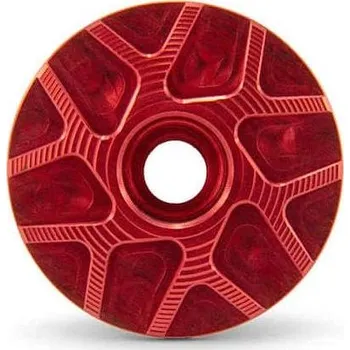 Hlavové složení Zátka Garbaruk Stem Cap bez šroubu červená